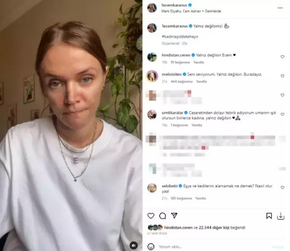 Ecem Karavus'tan 'şiddet' açıklaması!